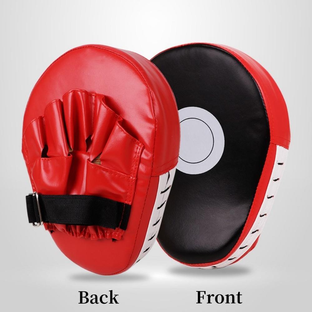 1pc Curved Boxing Hand Target PU Leather Punching Mitts Breathable Kickboxing Pads Boxing Focus Pad for Martial Arts Training