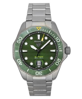 Aquaracer Professional Date Titanium Green Dial Automatic Diver's WBP208B.BF0631 300M Мужские часы