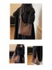 2025 Retro Solid Color Large Capacity Soft Leather Shoulder Bag