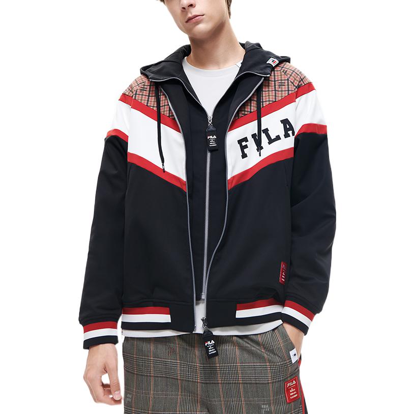 Fila X MIHARA YASUHIRO Коллекция-коллаборация MIHARA YASUHIRO Куртки Мужские Глубокий черный С капюшоном Умеренные Другие F11M213702F-BK