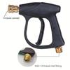 High-Pressure Aluminum Water Gun Set with 5 Quick Connect Nozzles for Car Wash and Garden Cleaning 1/4 lnch M22-14 Hose Fitting