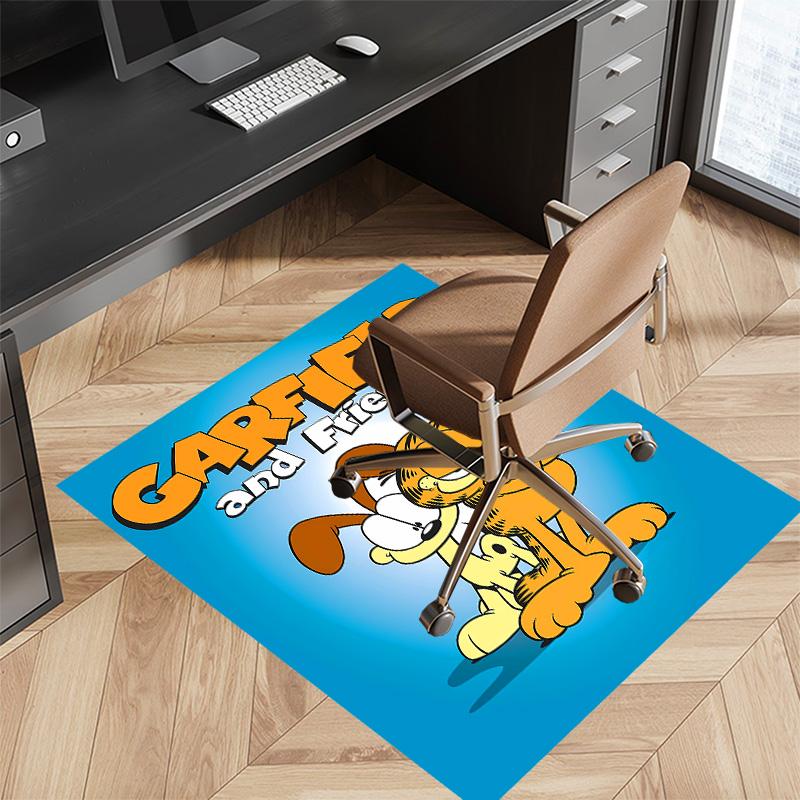 Cute Garfield Printed Absorbent Washable Carpet, Non-Slip Bathroom Mats, Kitchen Rugs, Yoga Mat,Living Room Entrance, Camping Picnic Rugs