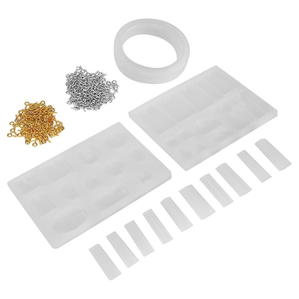 Ювелирная подвеска Силиконовые формы DIY Литьевые формы Набор штифтов с винтовым ушком Аксессуар для изготовления ювелирных изделий