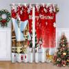 Рождественская елка с узором, Рождественский декор, солнцезащитные шторы, 2 панели, роскошные шторы для гостиной, спальни, окна, комнаты, домашний декор