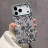 Чехол в кружевном стиле для iPhone 17 Pro Max 16 Pro 15 14 11 13 12 11 16E 17Air XR XS, текстура личи, мягкая крышка