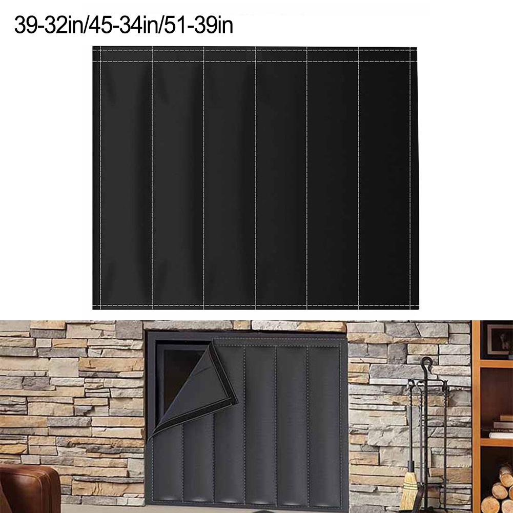 Занавеска для камина Заглушка для тяги дымохода Одеяло для камина