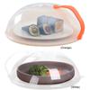 Microwave Splatter Cover Clear 10in Dish Bowl Plate Serving Cover With Handle Steam Vent Saft Plastic Splatter Guard Lid