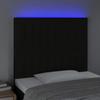 VidaXL LED Headboard Bedroom Furniture Single Bed Accessory Headboard Interior Black 3122638