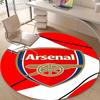 1pc A-Arsenal Print Round Carpet Chair Round Carpet Suitable for Bedroom Living Room Home Decorative Carpet