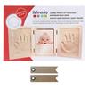 Baby Footprint Casting Kit + 20 Kraft Pennant Labels