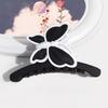 Butterfly Heart Hair Claw Clips Non-Slip Beach Hair Accessories Matte Shark Clips  for Women