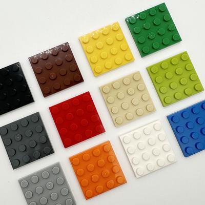Нетоксичные 200 шт. Тонкие строительные блоки Moc 3031 Пластины 4x4 Точки Образовательные Классические Креативные Размер Совместимый с 3031 Игрушки Для Детей