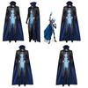 Halloween Megamind Jumpsuit Cloak Glove Set Performance Costume For Cosplay And Stage Performances