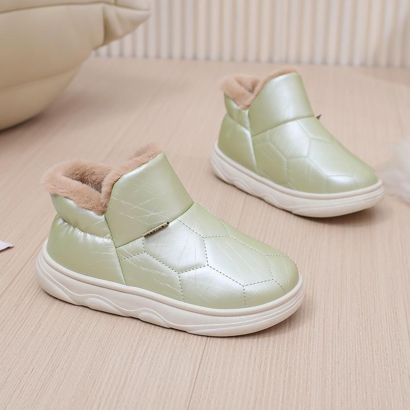 Женские зимние теплые ботинки, тапочки, плюшевые тапочки из пеноматериала с эффектом памяти, домашняя обувь, зимние ботинки для улицы и дома, ботинки с подкладкой из искусственного меха для женщин