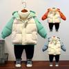 Children Down Coats Boys Girls Autumn Winter Warm Jackets Kids Casual Fashion Outerwear Baby Hooded