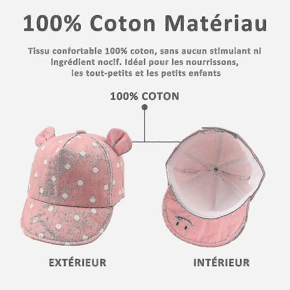 Baby Cap For Girl Boy Child Cotton Sun Hat Adjustable Spring Summer