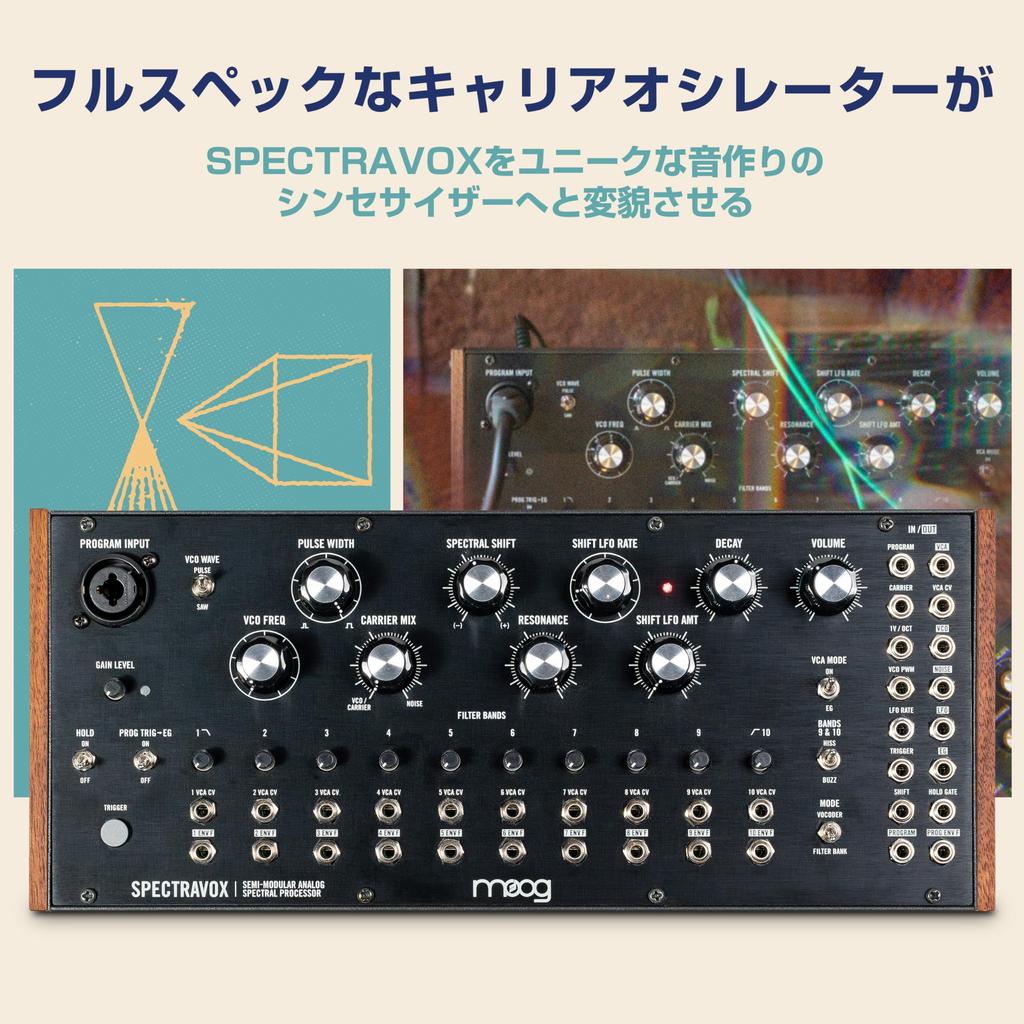 MOOG Spectravox аналоговый спектральный процессор Аналоговая коммутационная панель осцилляторов и выход для наушников Банк фильтров/Вокодер Полумодульный 3,5 мм