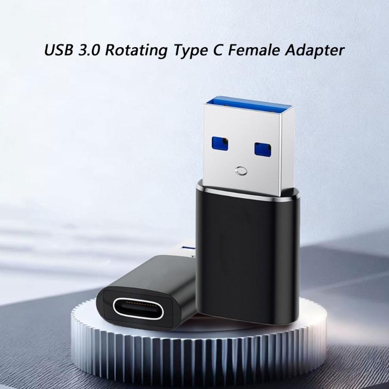 USB3.0 на Type C Адаптер Высокоскоростная Передача Данных 5 Гбит/с Зарядка 3A Металлический Корпус Для Смартфонов Планшетов Ноутбуков