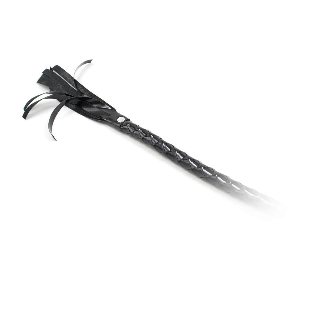 VaHppy Черный ПУ Глянцевый БДСМ материал SM игрушки процесс плетения длинный кнут для порки товары для взрослых сценический реквизит королевский стиль