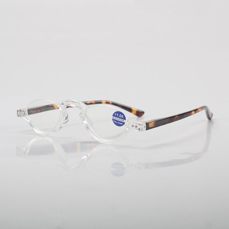 Vintage Half Frame Reading Glasses Women Men High-Definition Anti-Blue Light Presbyopia Glasses Unisex With Plus Diopters To+4.0