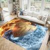 Athletic Bilbao Football Design Crystal Velvet Carpet Cozy Non?Slip Printed Rug For Bedroom Living Room Entrance