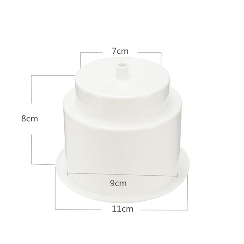 6Pcs Recessed Drop In Plastic Cup Drink Can Holder With Drain For Boat Car Marine Rv Accessories (White)