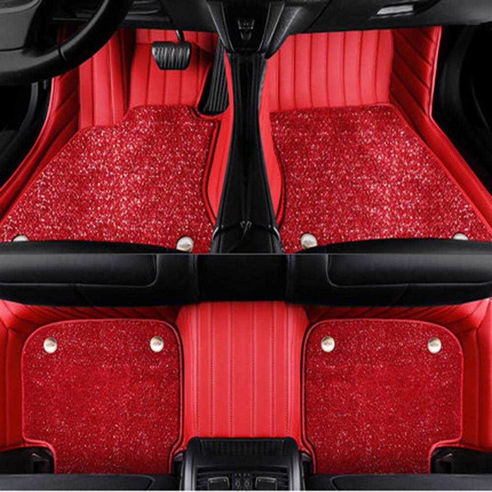 Двухслойные 5D Индивидуальные Автомобильные Коврики для Toyota Camry Авто Коврики Подкладки под Ноги Авто Аксессуары voiture