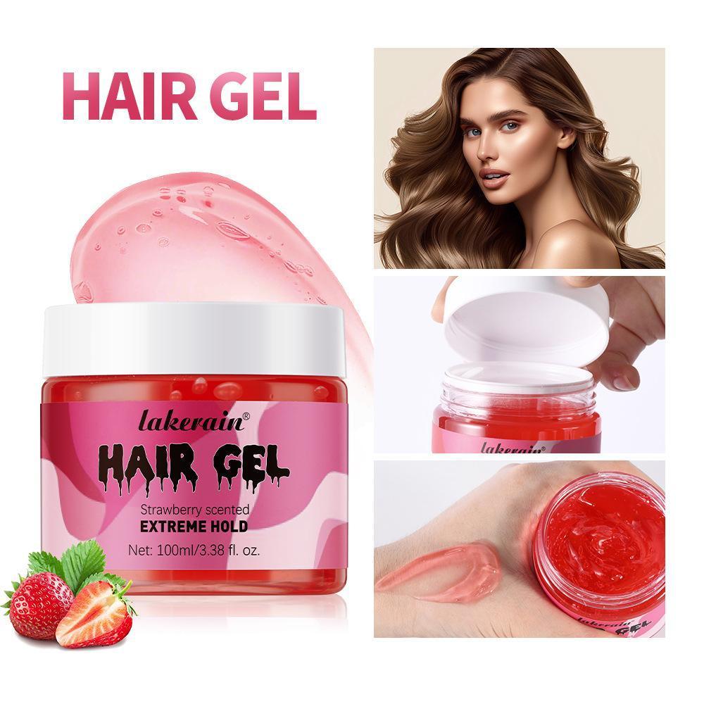 Transparent Gel Hair Gel 100ml Styling Curly Hair Moisturizing Fluffy Bubble Elastic Hair Gel