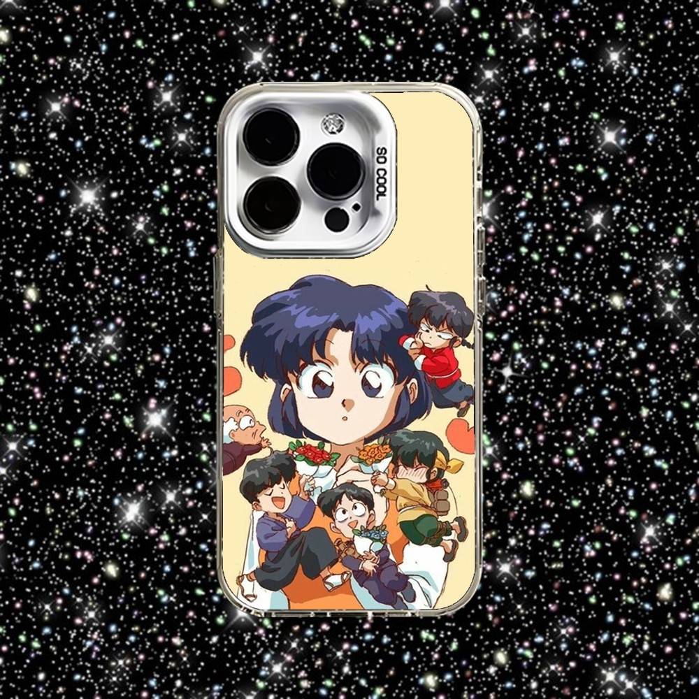 Чехол для телефона с мангой Ranma 12 для iPhone 16,15,14,13,12,11,Pro,XS,Max,Plus,Mini,SE Белый Конфетный Матовый Ударопрочный Чехол