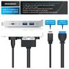 Адаптер для передней панели 20 Гбит/с USB 3.2 Gen 2x2, USB-C и USB на USB 3.2 Type-E Key-A 20-контактный и 19-контактный USB-разъемы с кронштейном PCIe