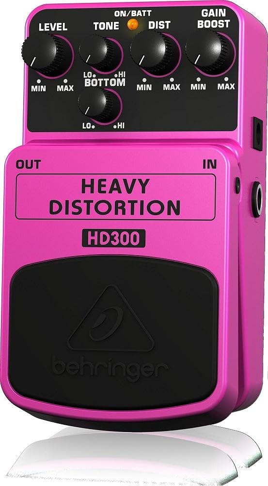Behringer Гитарная педаль эффектов сильное искажение HD300 HEAVY DISTORTION