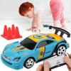 Mini RC Car with Can Box Power Induction Fourway Remote Control APP Dual Mode Child Toy Model(Blue )