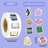 500Pcs/Roll Funny Bookish Art Kids Rewards Stickers - DIY Scrapbooks Album Decor Sealing Label Decals