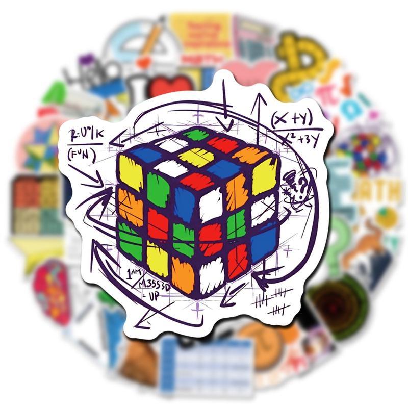 50 шт. математические символы формулы граффити наклейки для DIY багаж ноутбук скейтборд мотоцикл велосипед наклейки
