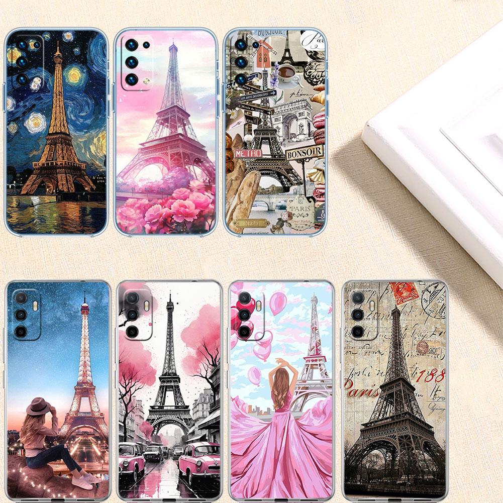 IK52 Paris Eiffel tower Case for Motorola G10 G20 G30 G31 G32 G34 G35 G41 G42 G50 G51 G52 G55 G60 G60S G62 G71 G72 G75