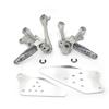 Motorcycle Part Front Rider Foot Rest Pegs Brackets for 2009-2011 Kawasaki ZX-6R