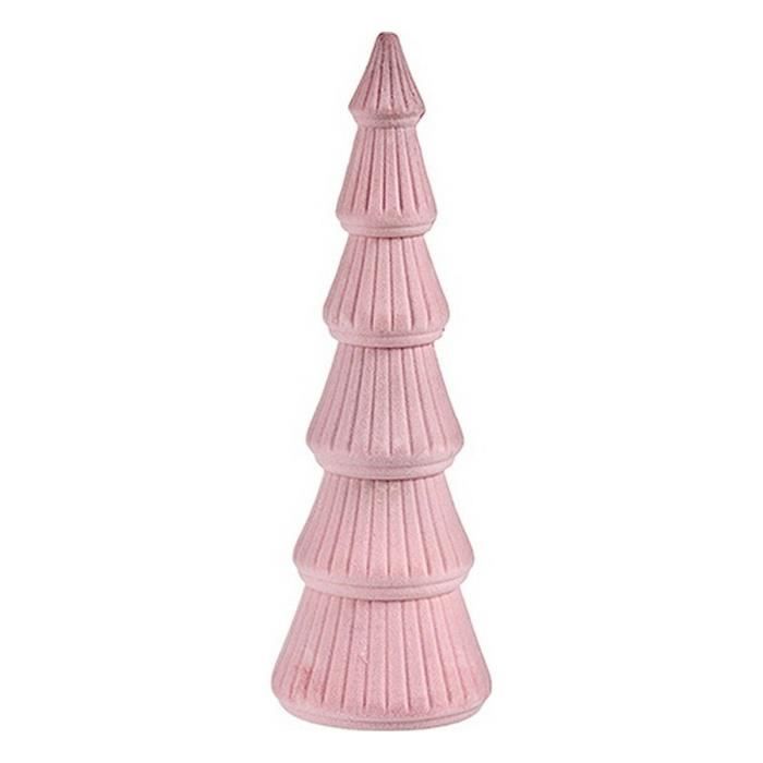 Sapin de Noël - Rose - Bois - 12 x 34,5 x 12 cm - Décoration intérieure