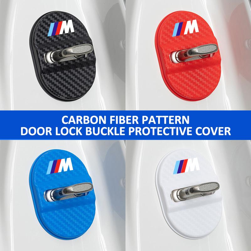 BROB8 Car Latch Stop Anti Rust Waterproof Door Lock Key Buckle Panel For BMW Performance M E87 E30 E46 E28 F35 G20 E93 F20 X3 X