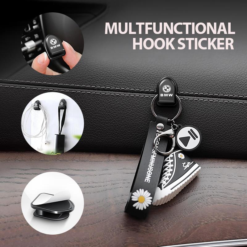 4pcs Car Air Vent Hook Paste Self Adhesive Storage Holder Hooks For BMW M Sport M2 M3 M4 M5 M6 E46 E90 E60 F10 F20 E87 X3 X6