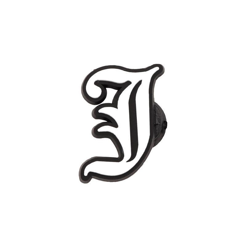 Maxun Шармы для обуви в виде старого алфавита, Буквенное украшение для сабо, сандалий, Милый браслет с графемой, Аксессуары для вечеринок, Сувенир, 1 шт.