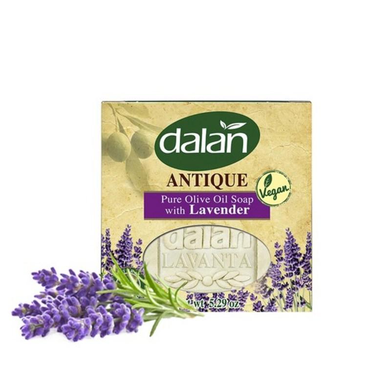 Dalan Diolie Натуральное мыло с лавандой Antique Lavender 150 г x 1 шт. Твердое мыло для лица без смывания, шампунь-брусок