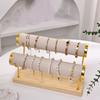 Metal Storage Rack Velvet Jewelry Display Stand Bracelet Organizer Holder  Bracelet