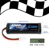 Zeee 7.2V 5000mAh NiMH Аккумулятор с разъемом TAMIYA, 2 штуки, Высокая емкость, для радиоуправляемых машин, радиоуправляемых лодок, гоночных машин и многого другого