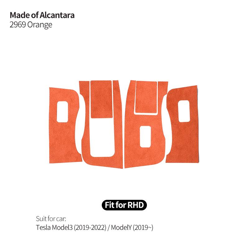 Для Tesla Model 3 Y 2019-2025 Стеклоподъемник Панель Отделка Рамка Наклейка Тюнинг Изготовлены Из Алькантары Аксессуары Для Интерьера Автомобиля