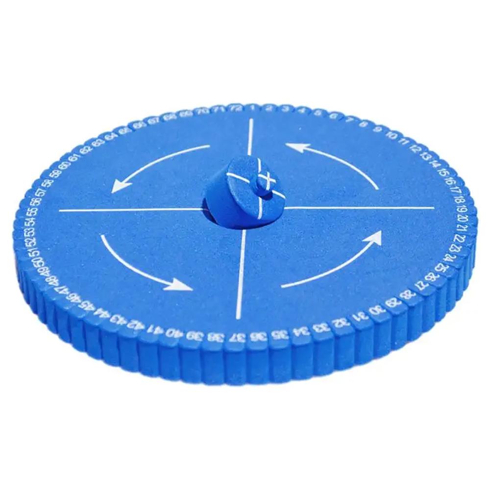1/4x Round Square Beading Cord Disc Disk Braiding Plate Bracelet Loom Weaving Board DIY Braided Rope Handmade Craft Jewelry Tool