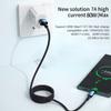 Essager 7A Кабель USB C 100 Вт Кабель USB Type C Кабель для быстрой зарядки Тип C для Huawei P40 Pro Honor 70 Pro Шнур для быстрой зарядки данных