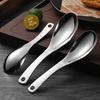 Hammer Patterned Stainless Steel Spoon with Hanging Hole Table Spoon Fruit Spoon  Home Kitchen