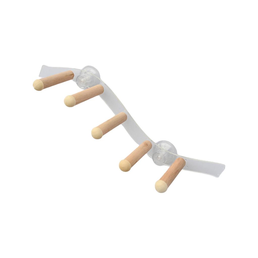 Bird Perch Stand - Portable Wooden Aviary Accessory