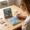 Набор для творчества 3D-стразы Морская черепаха Осьминог DIY Набор для рисования жемчугом, Морская тематика Алмазная живопись Расслабляющие наборы для взрослых Набор для взрослых Новичков, Бисер Все-Жемчуг