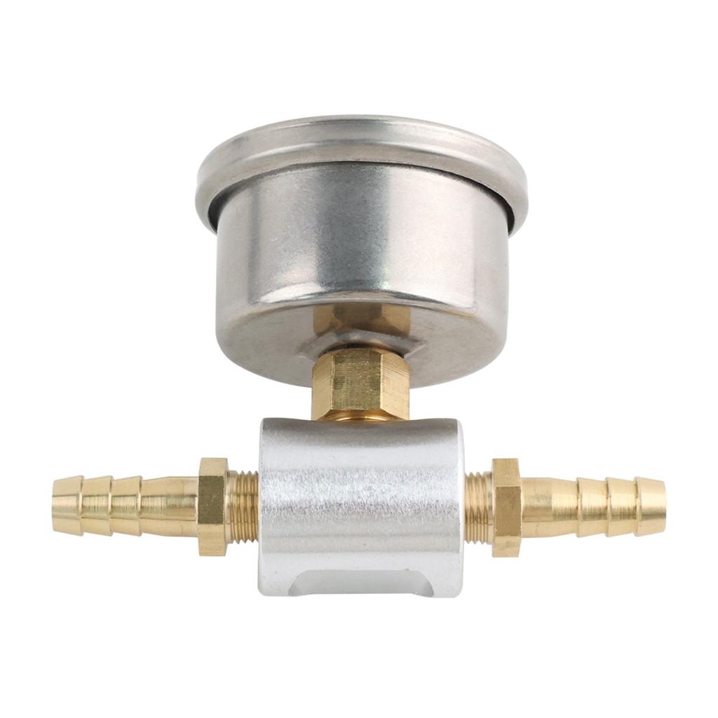 Универсальный 1/8Npt топливный манометр жидкостный полированный корпус 0-160Psi и комплект адаптеров для автомобильных систем впрыска топлива